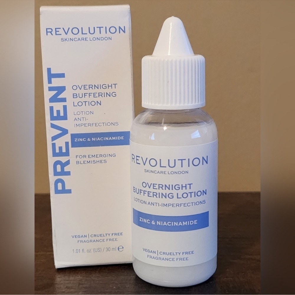 Revolution Skincare Overnight Blemish Lotion Vegan Zinc & Niacinamide 1oz